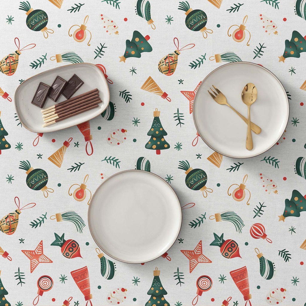 MANTEL NAVIDAD ESTAMPADO