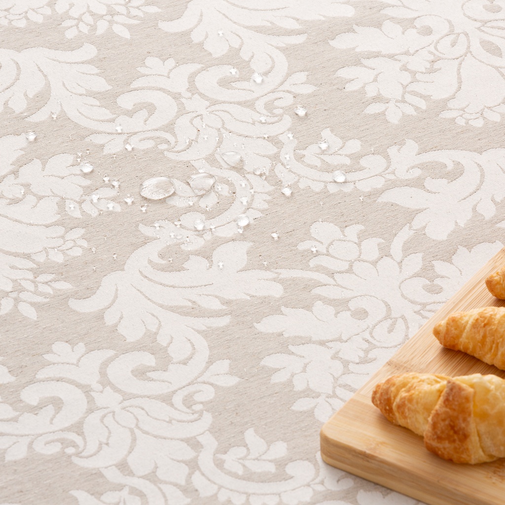 Mantel antimanchas jacquard Dama