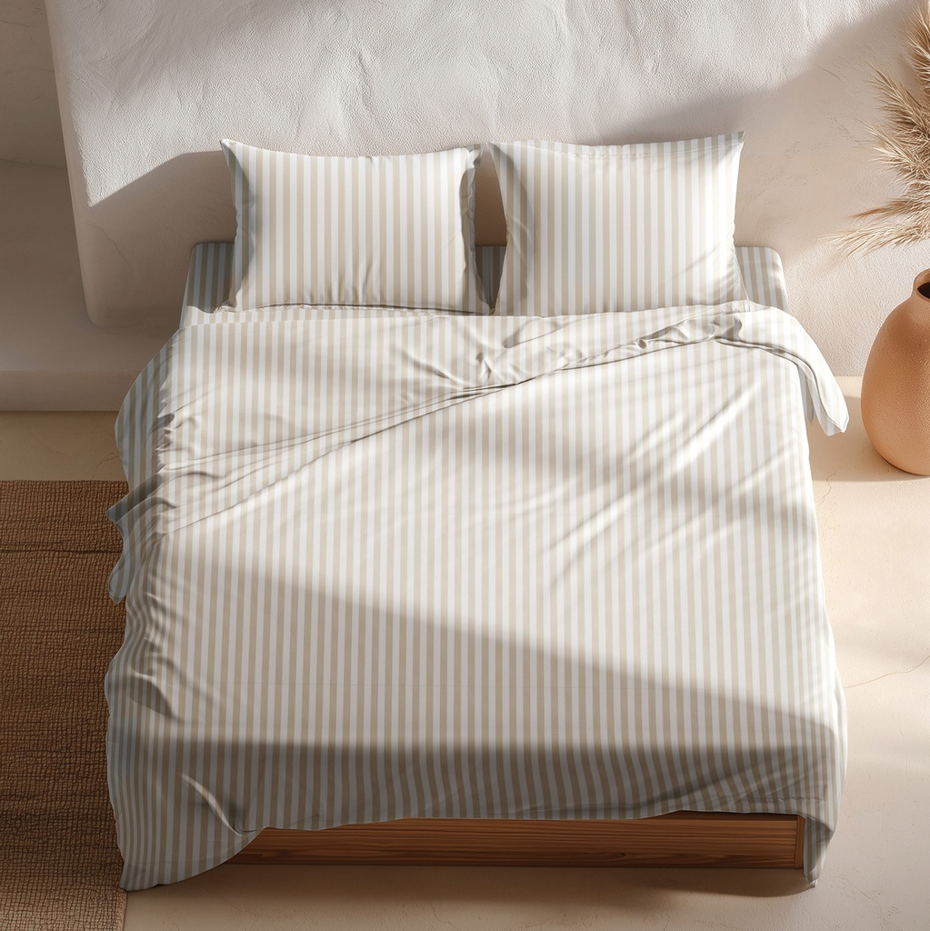 JUEGO DE SÁBANAS 100% ALGODÓN NUVIA