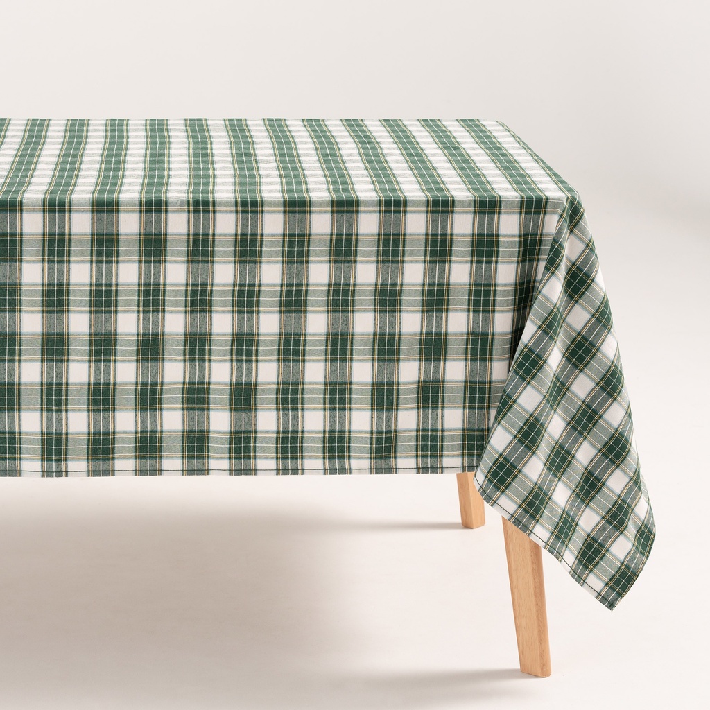 MANTEL NAVIDAD CHECK ALGODÓN