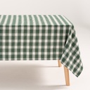 MANTEL NAVIDAD CHECK ALGODÓN