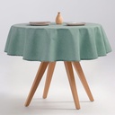 MANTEL REDONDO INDIRA ANTIMANCHAS