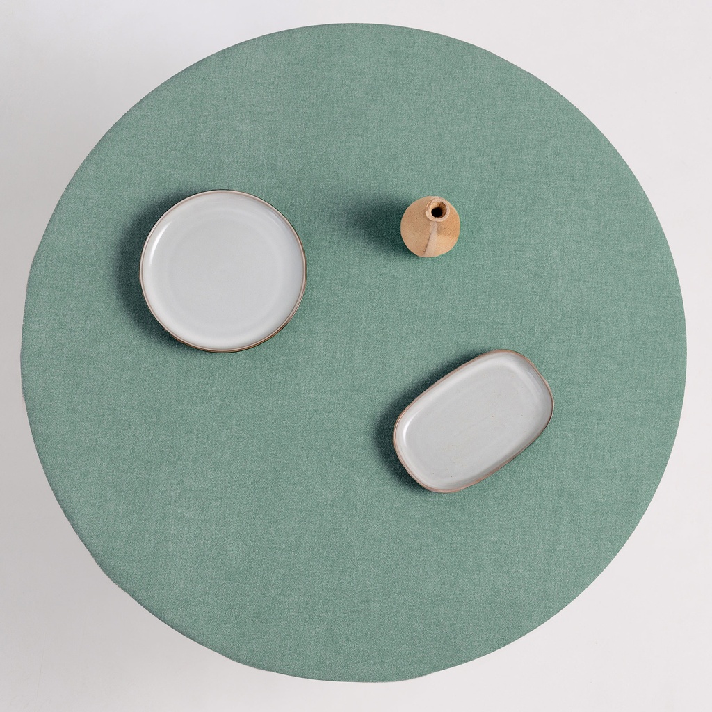 MANTEL REDONDO INDIRA ANTIMANCHAS