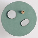 MANTEL REDONDO INDIRA ANTIMANCHAS