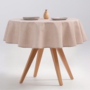 MANTEL REDONDO INDIRA ANTIMANCHAS