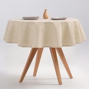 MANTEL REDONDO INDIRA ANTIMANCHAS