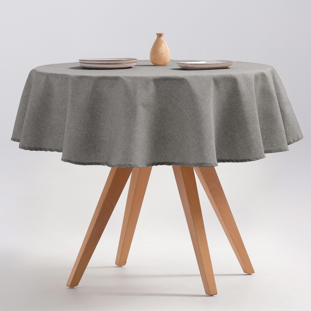 MANTEL REDONDO INDIRA ANTIMANCHAS