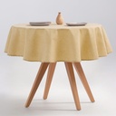 MANTEL REDONDO INDIRA ANTIMANCHAS