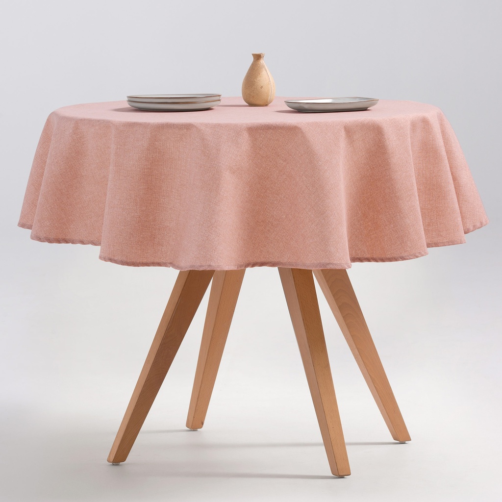 MANTEL REDONDO INDIRA ANTIMANCHAS