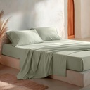 JUEGO DE SÁBANAS 100% ALGODÓN AGUA