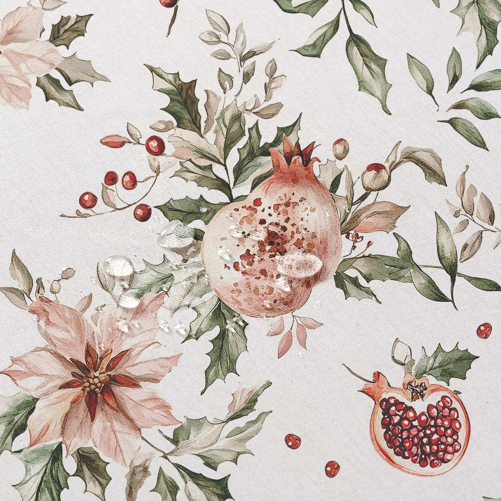 MANTEL NAVIDAD ANTIMANCHAS ALGODÓN