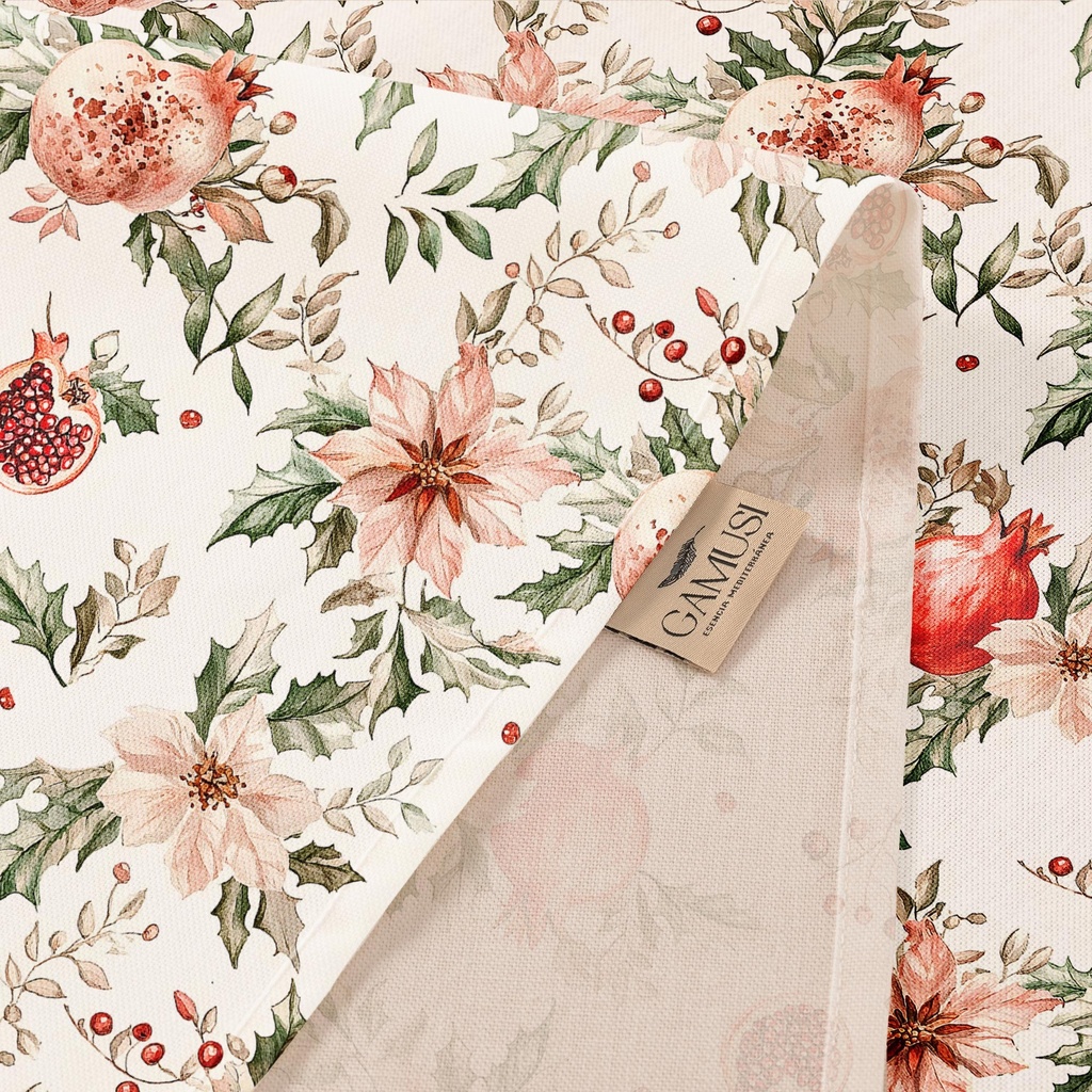 MANTEL NAVIDAD ANTIMANCHAS ALGODÓN