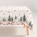 MANTEL NAVIDAD ANTIMANCHAS ALGODÓN