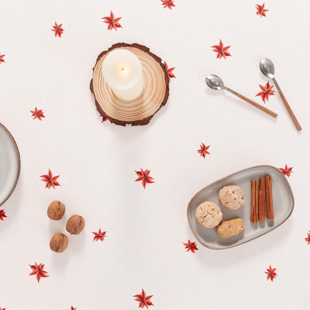 MANTEL NAVIDAD ANTIMANCHAS ALGODÓN