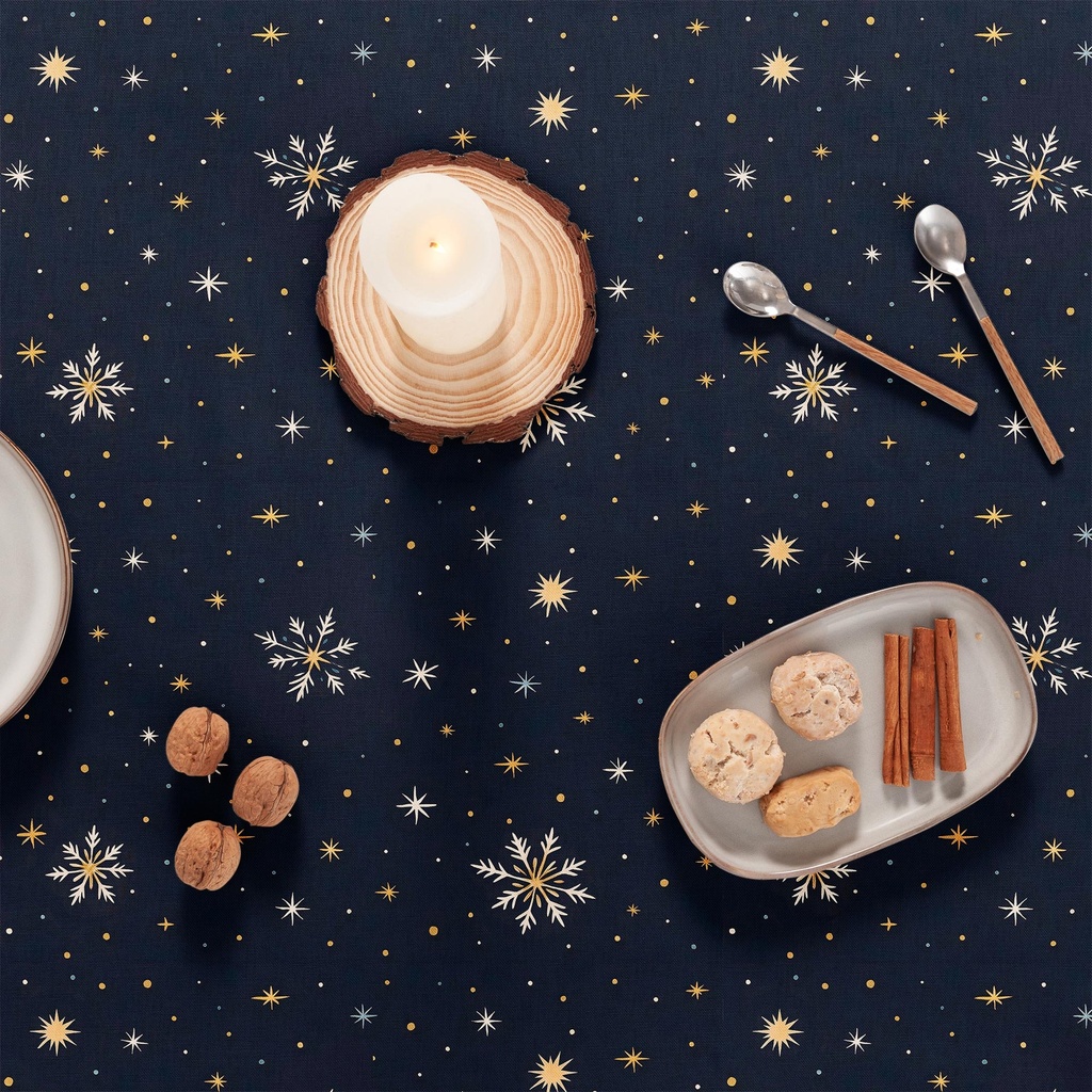 MANTEL NAVIDAD ANTIMANCHAS ALGODÓN