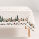 MANTEL NAVIDAD ANTIMANCHAS ALGODÓN