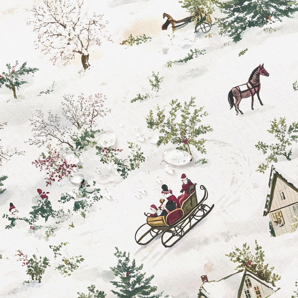 MANTEL NAVIDAD ANTIMANCHAS ALGODÓN