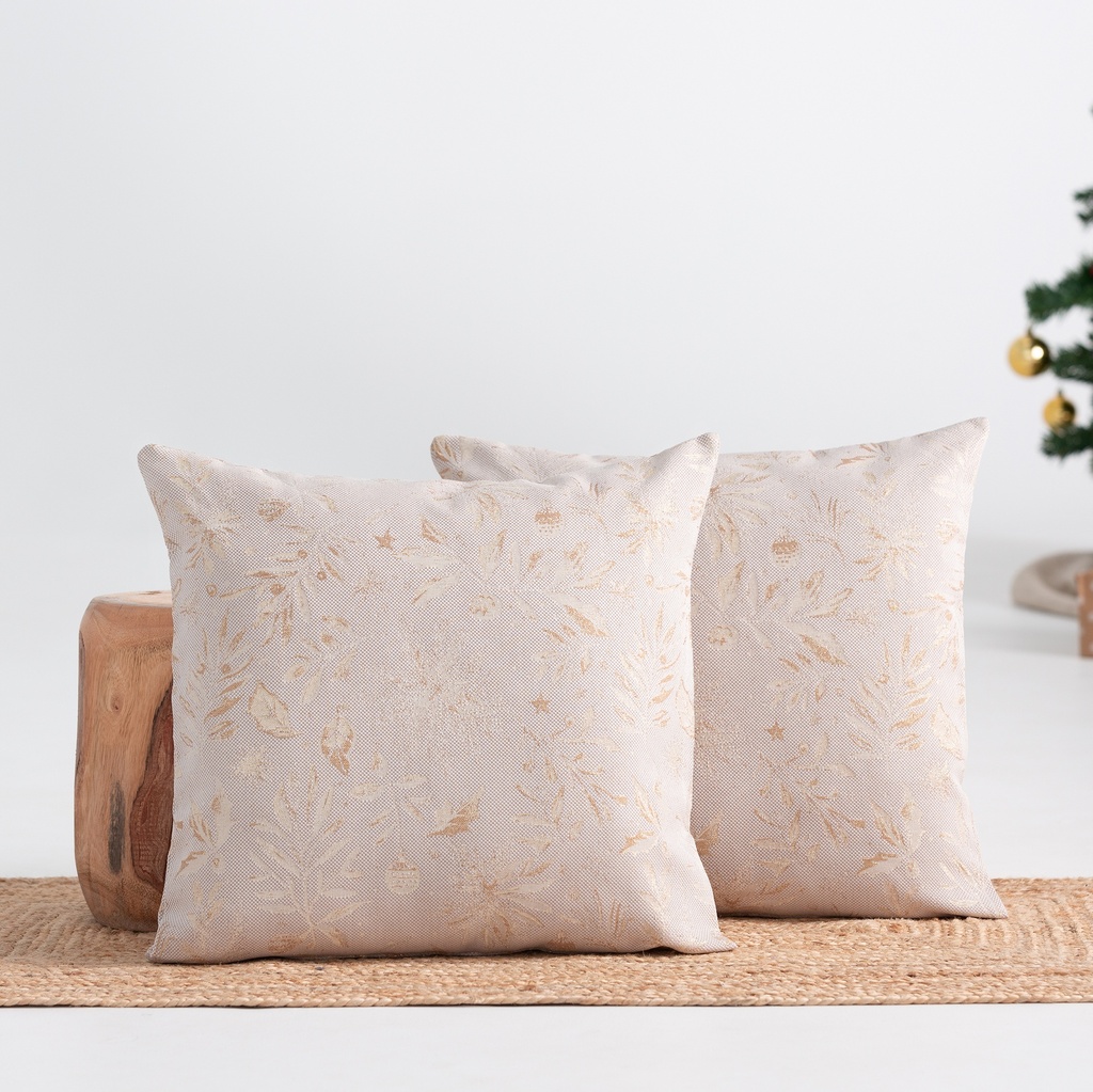 FUNDA COJÍN NAVIDAD ALGODÓN