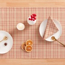 Pack 6 Servilletas Navidad Cuadros Check 45x45cm