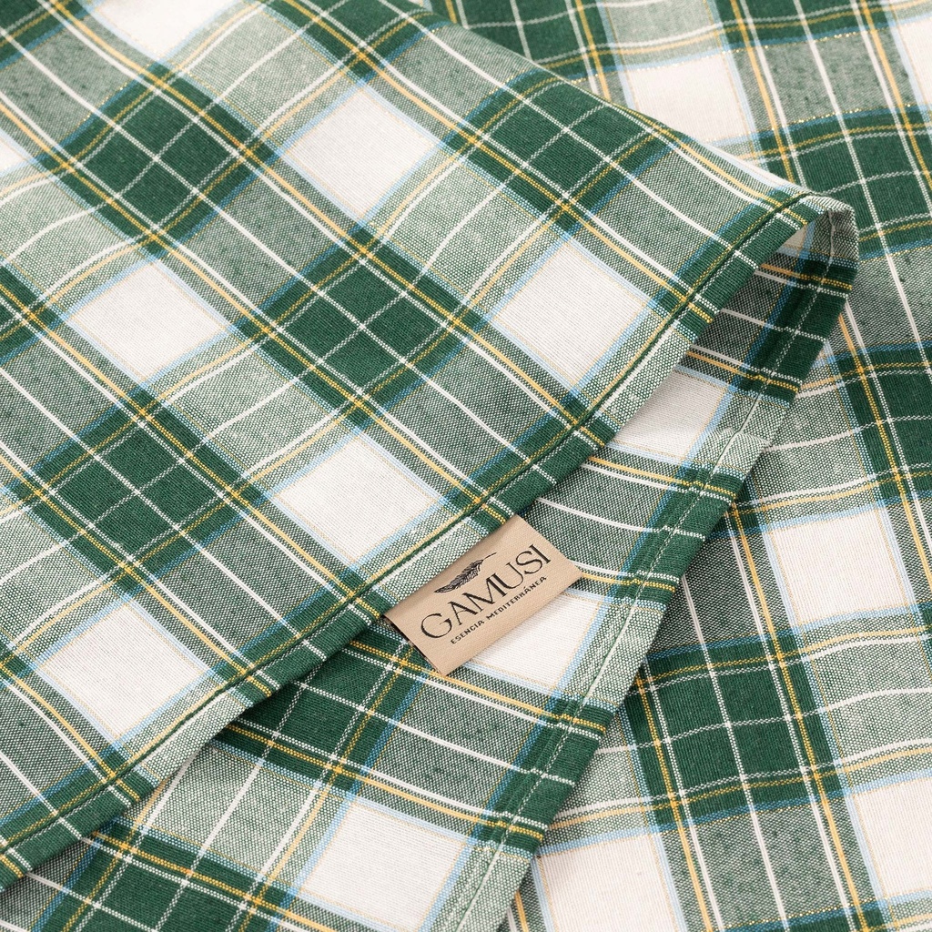 Pack 6 Servilletas Navidad Cuadros Check 45x45cm