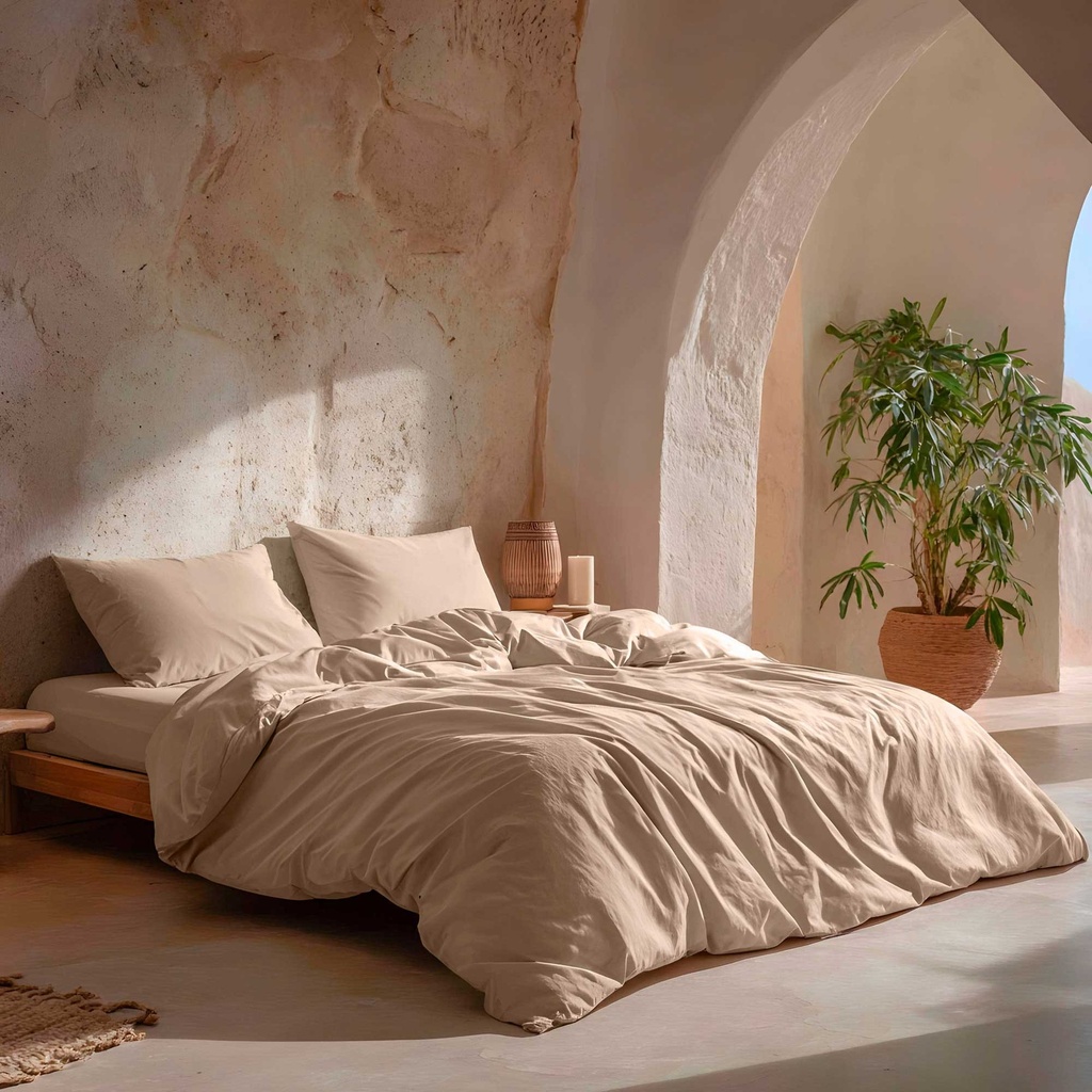 FUNDA NÓRDICA LISA 100% ALGODÓN