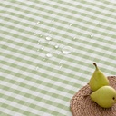 Mantel antimanchas redondo vichy 160x160 cm