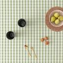 Mantel antimanchas redondo vichy 160x160 cm