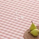 Mantel antimanchas redondo vichy 160x160 cm