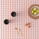 Mantel antimanchas redondo vichy 160x160 cm