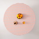 Mantel antimanchas redondo vichy 160x160 cm
