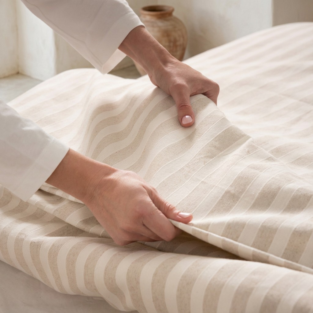 FUNDA NÓRDICA TEJIDA JACQUARD ALGODÓN