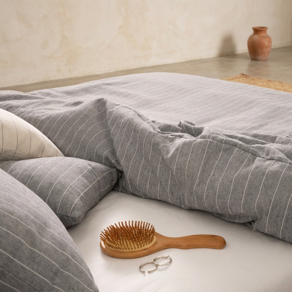 FUNDA NÓRDICA TEJIDA JACQUARD ALGODÓN