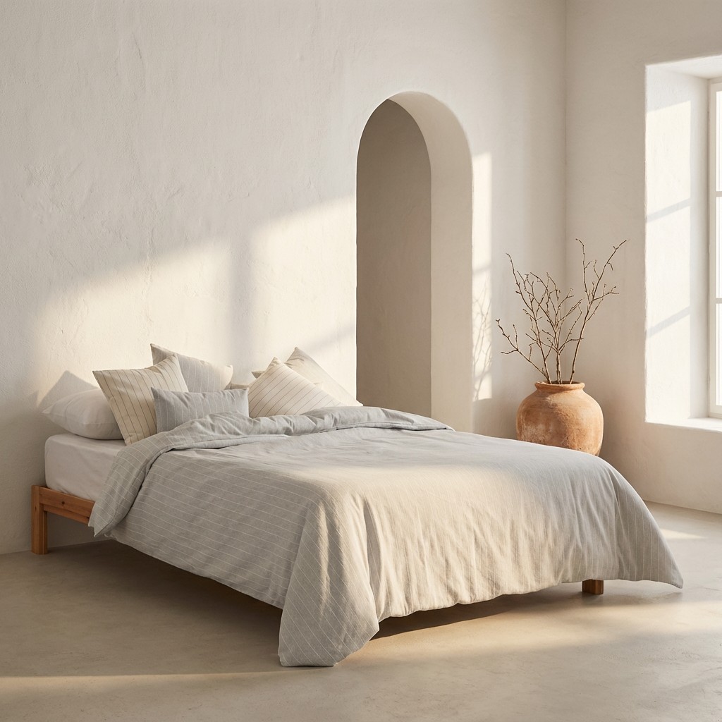 FUNDA NÓRDICA TEJIDA JACQUARD ALGODÓN