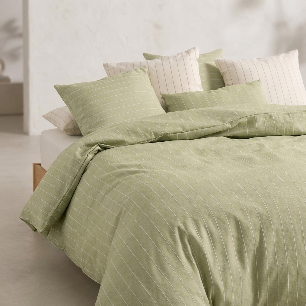 FUNDA NÓRDICA TEJIDA JACQUARD ALGODÓN