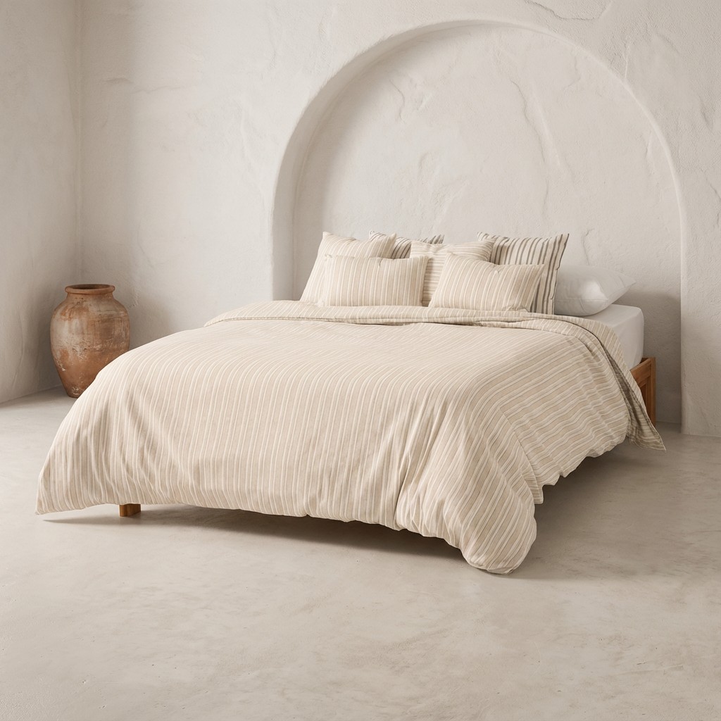 FUNDA NÓRDICA TEJIDA JACQUARD ALGODÓN