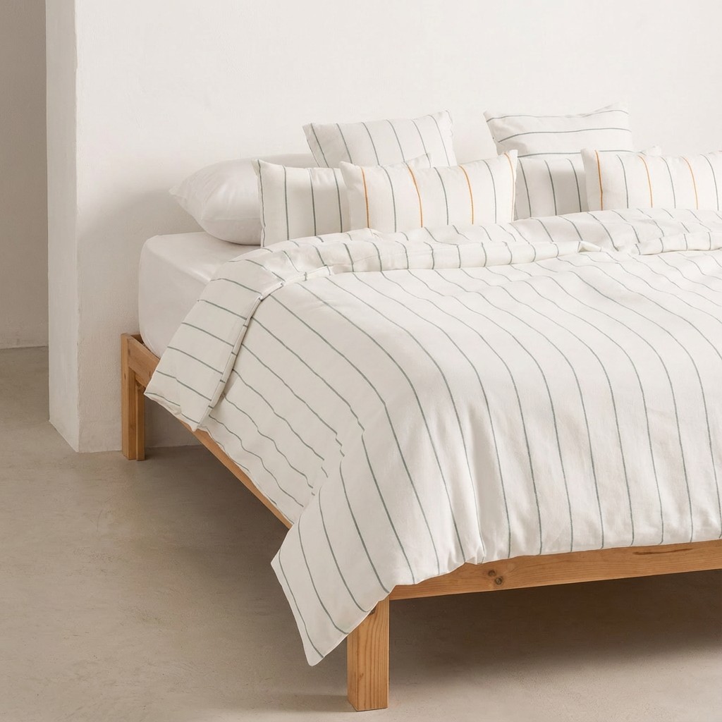 FUNDA NÓRDICA TEJIDA JACQUARD ALGODÓN