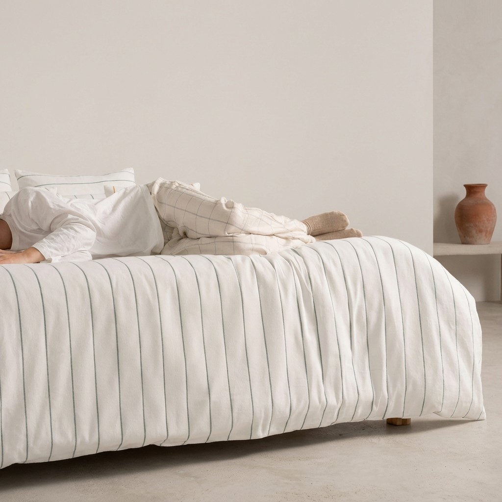 FUNDA NÓRDICA TEJIDA JACQUARD ALGODÓN