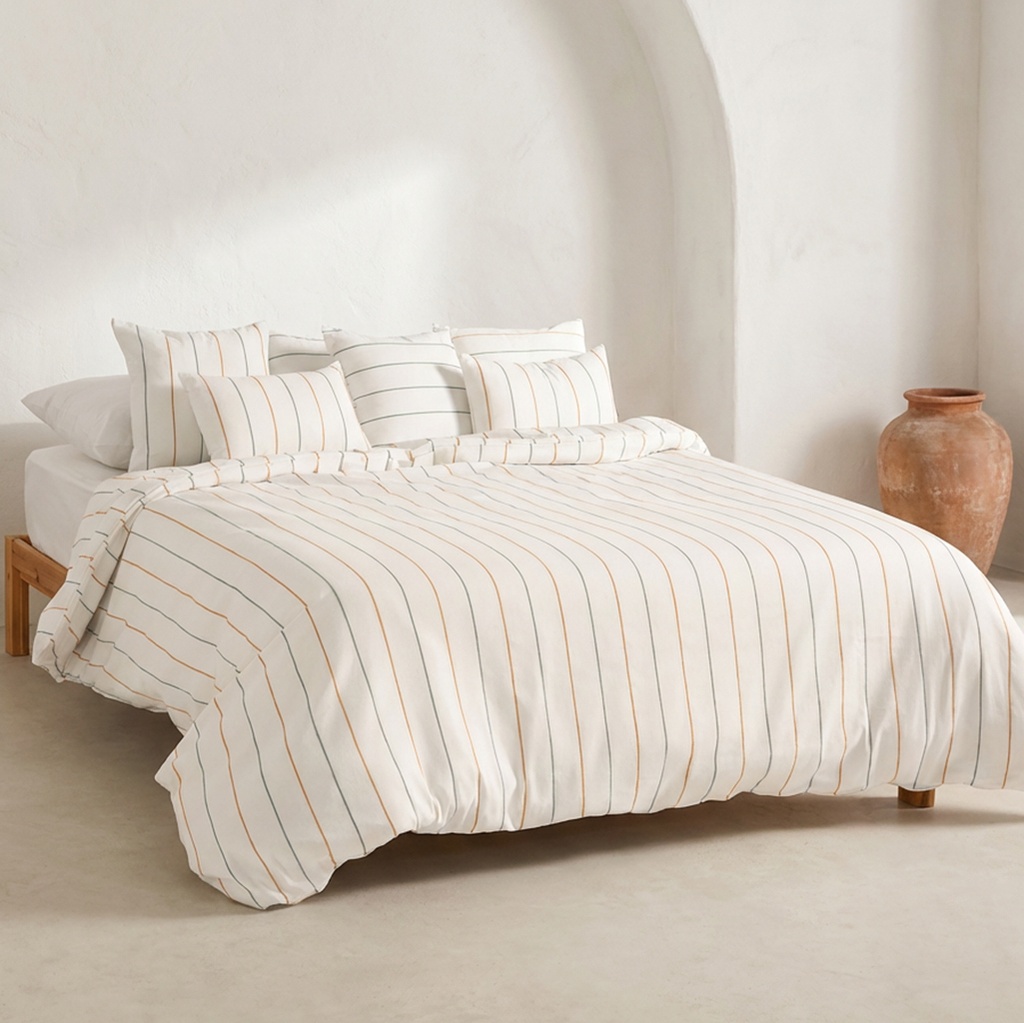 FUNDA NÓRDICA TEJIDA JACQUARD ALGODÓN