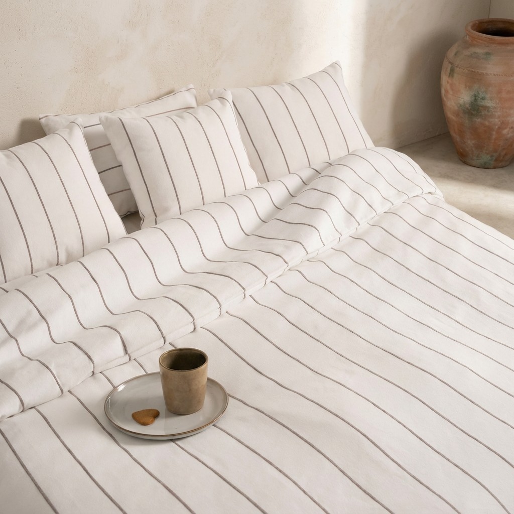 FUNDA NÓRDICA TEJIDA JACQUARD ALGODÓN