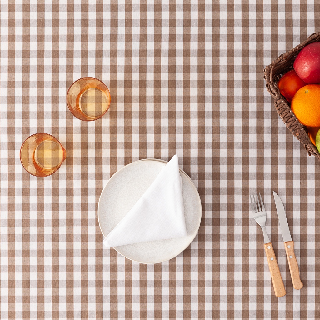 Mantel antimanchas cuadros vichy