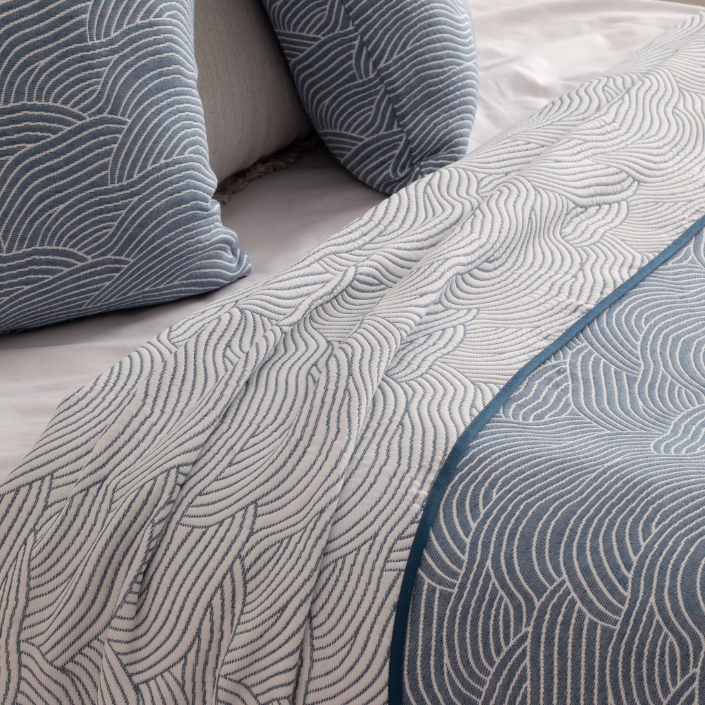 Colcha ligera Marea jacquard