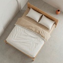 JUEGO FUNDA NÓRDICA REVERSIBLE 100% ALGODÓN CLARA