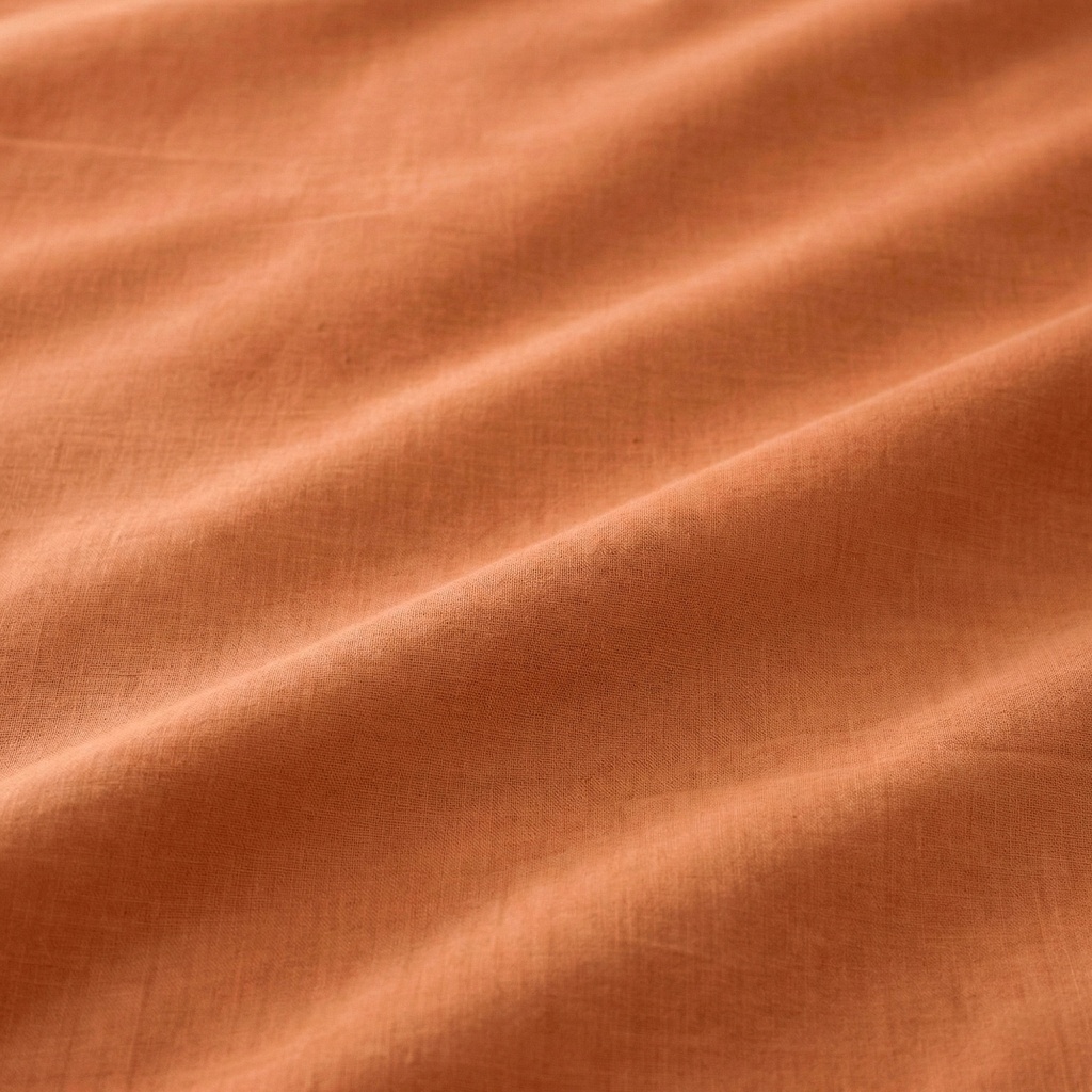 JUEGO DE SÁBANAS LISO 100% ALGODÓN TEJA