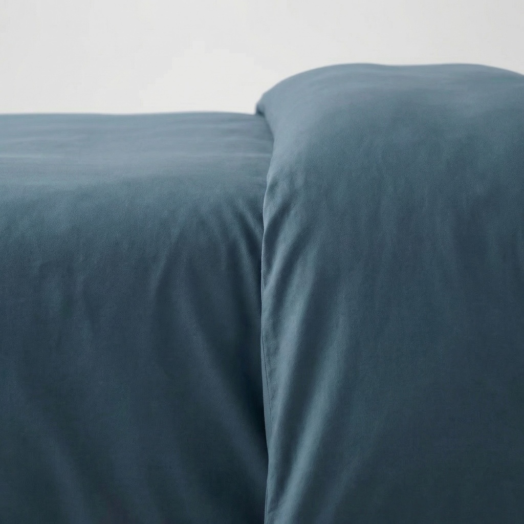 JUEGO FUNDA NÓRDICA 100% ALGODÓN AZUL