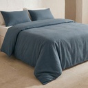 JUEGO FUNDA NÓRDICA 100% ALGODÓN AZUL