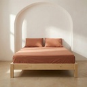 SÁBANA BAJERA 100% ALGODÓN TEJA