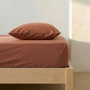 SÁBANA BAJERA 100% ALGODÓN TEJA