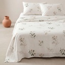 JUEGO DE SÁBANAS 100% ALGODÓN FLORISA 