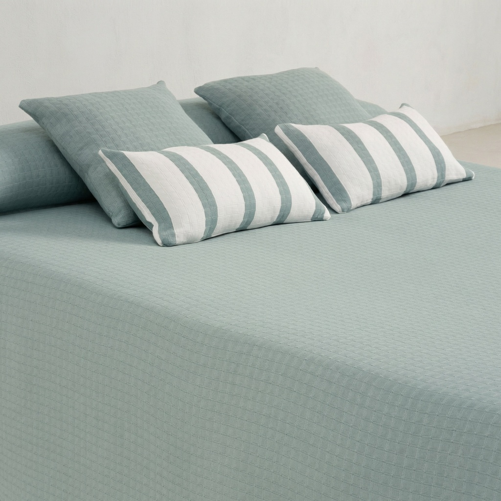 COLCHA JACQUARD ALGODÓN QUADRA