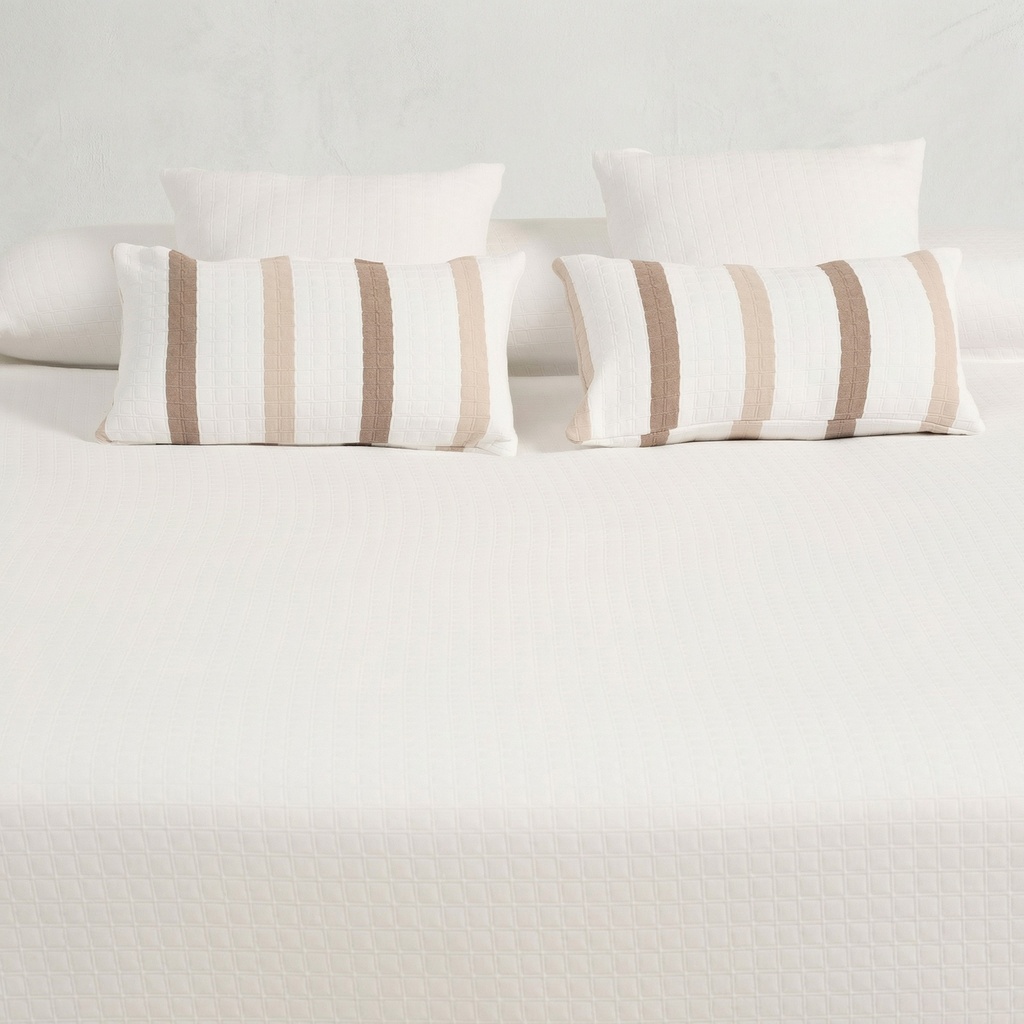 COLCHA JACQUARD ALGODÓN QUADRA